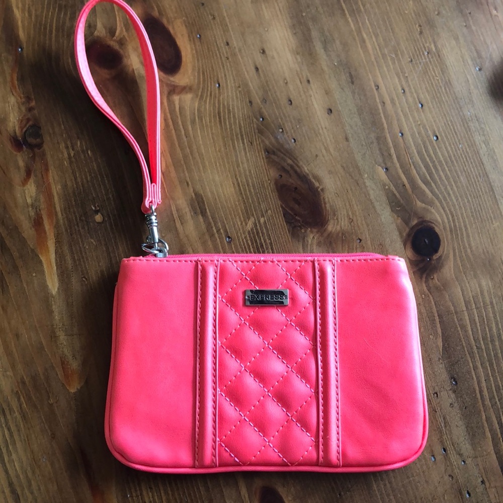 Express hot pink wristlet
